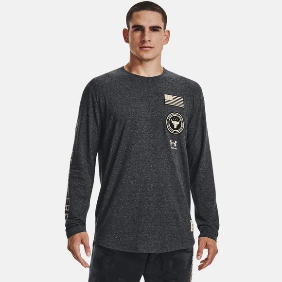 Under Armour project Rock Veterans Day 2021 long sleeve t shirt - Picture 8 of 9